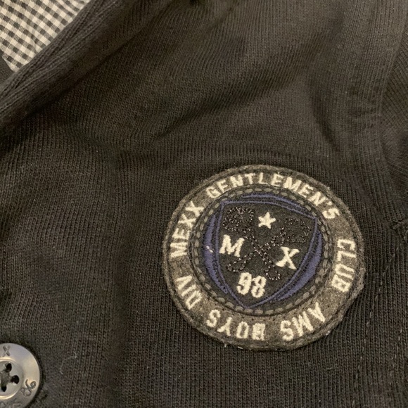 Mexx Gray/Black 3 Button Blazer with Detail Elbow Patches in Size 18-24M - Picture 3 of 7